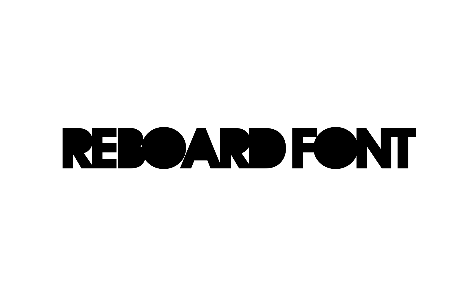 REBOARD FONT
