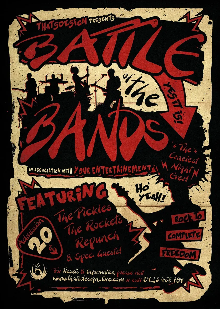 Battle Of The Bands Flyer Template