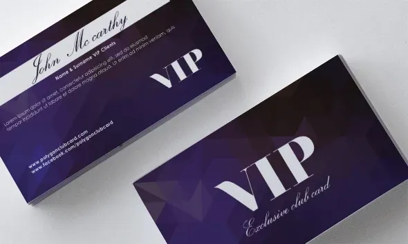 Polygon Exclusive VIP Card (purple (Back))