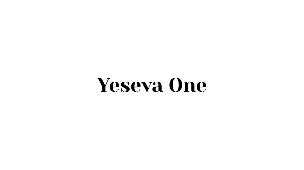 Yeseva One