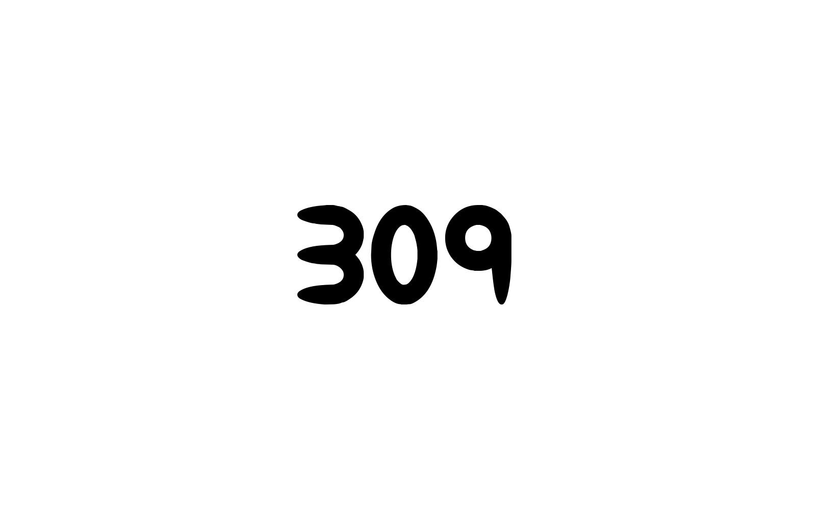 309 Font Family