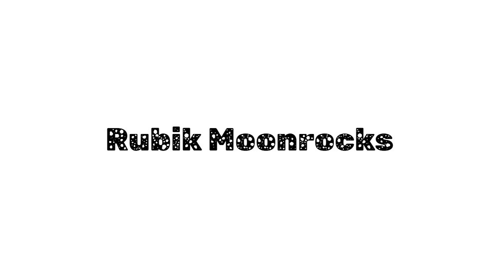 Rubik Moonrocks