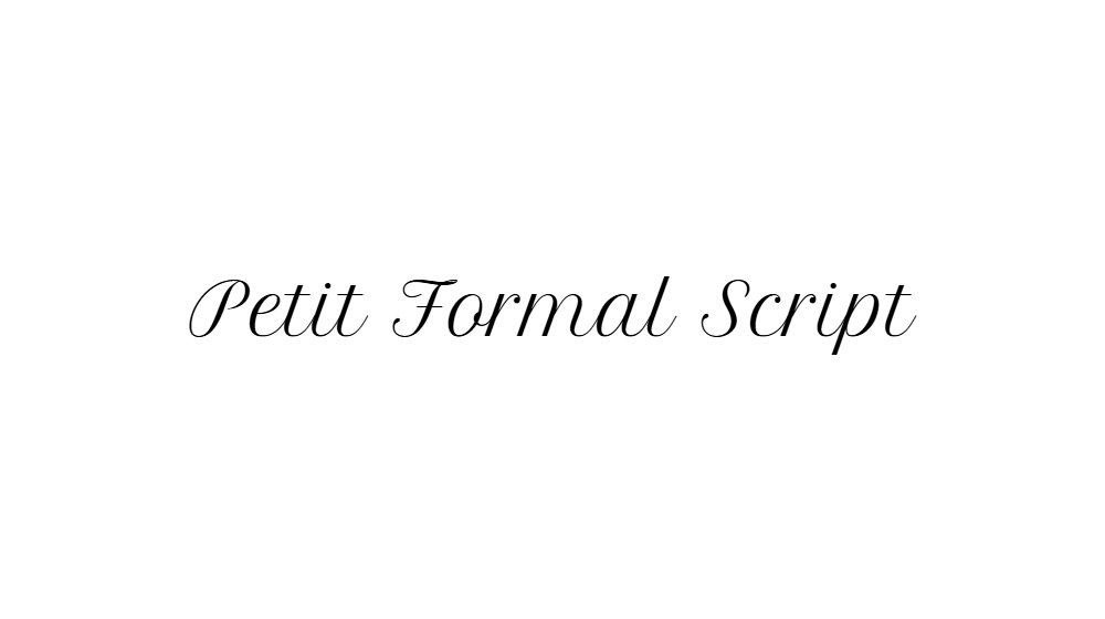 Petit Formal Script