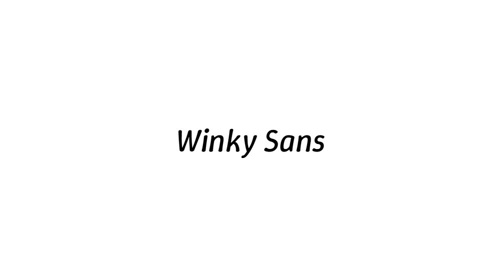 Winky Sans