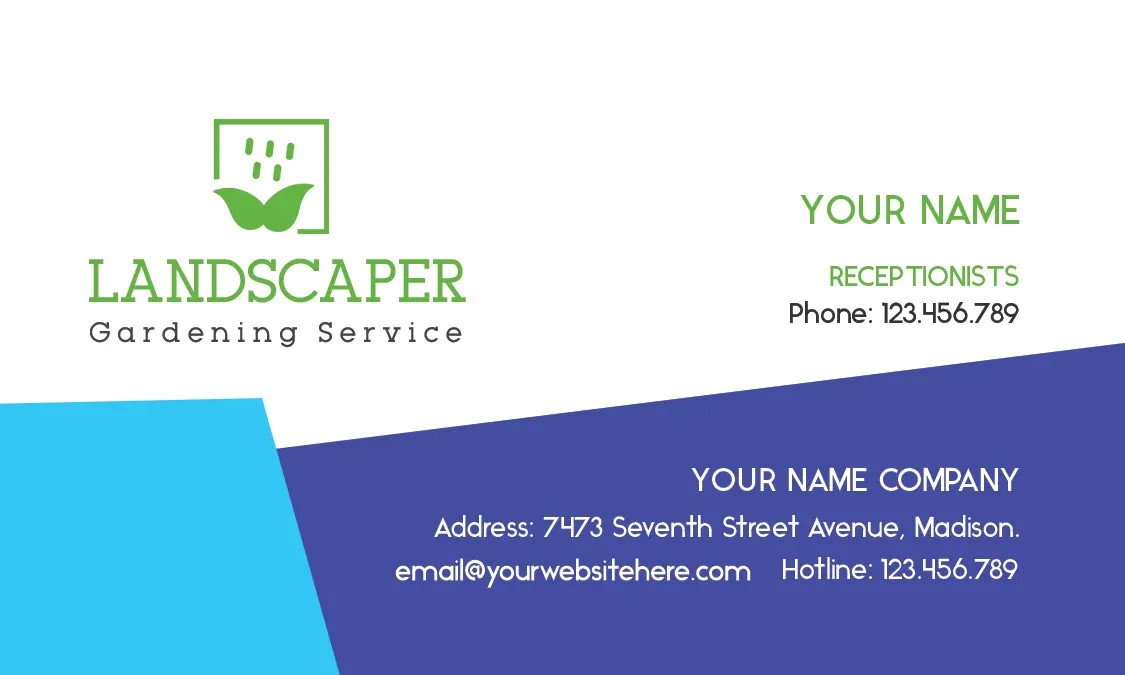 Landscaper - Business Card (Front)
