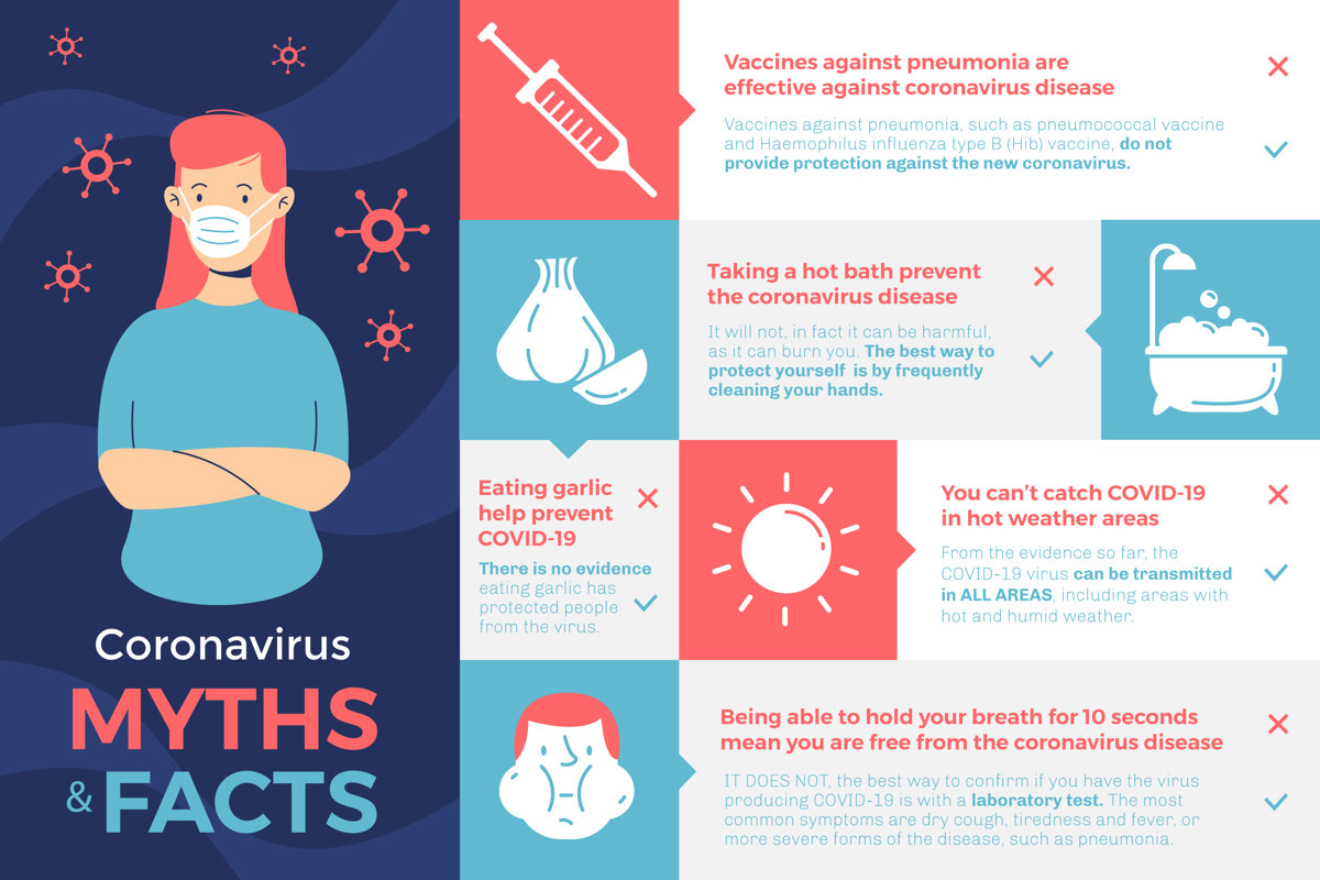 Healthcare Myths vs. Facts Educational Infographic
