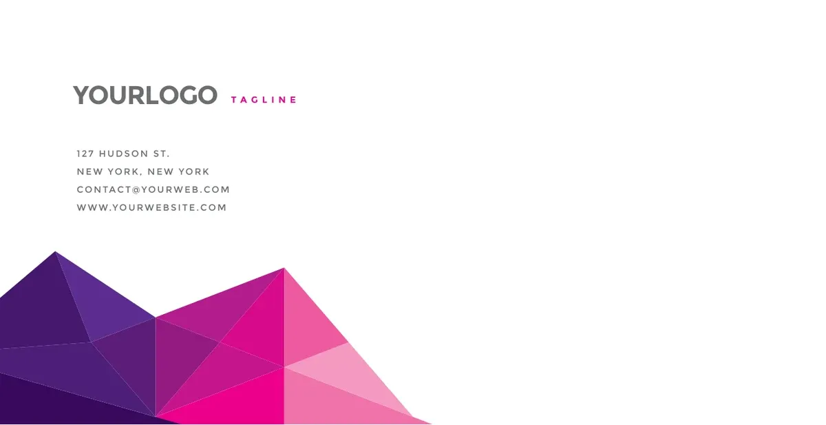 Clean Pink Pattern Stationery - Envelope