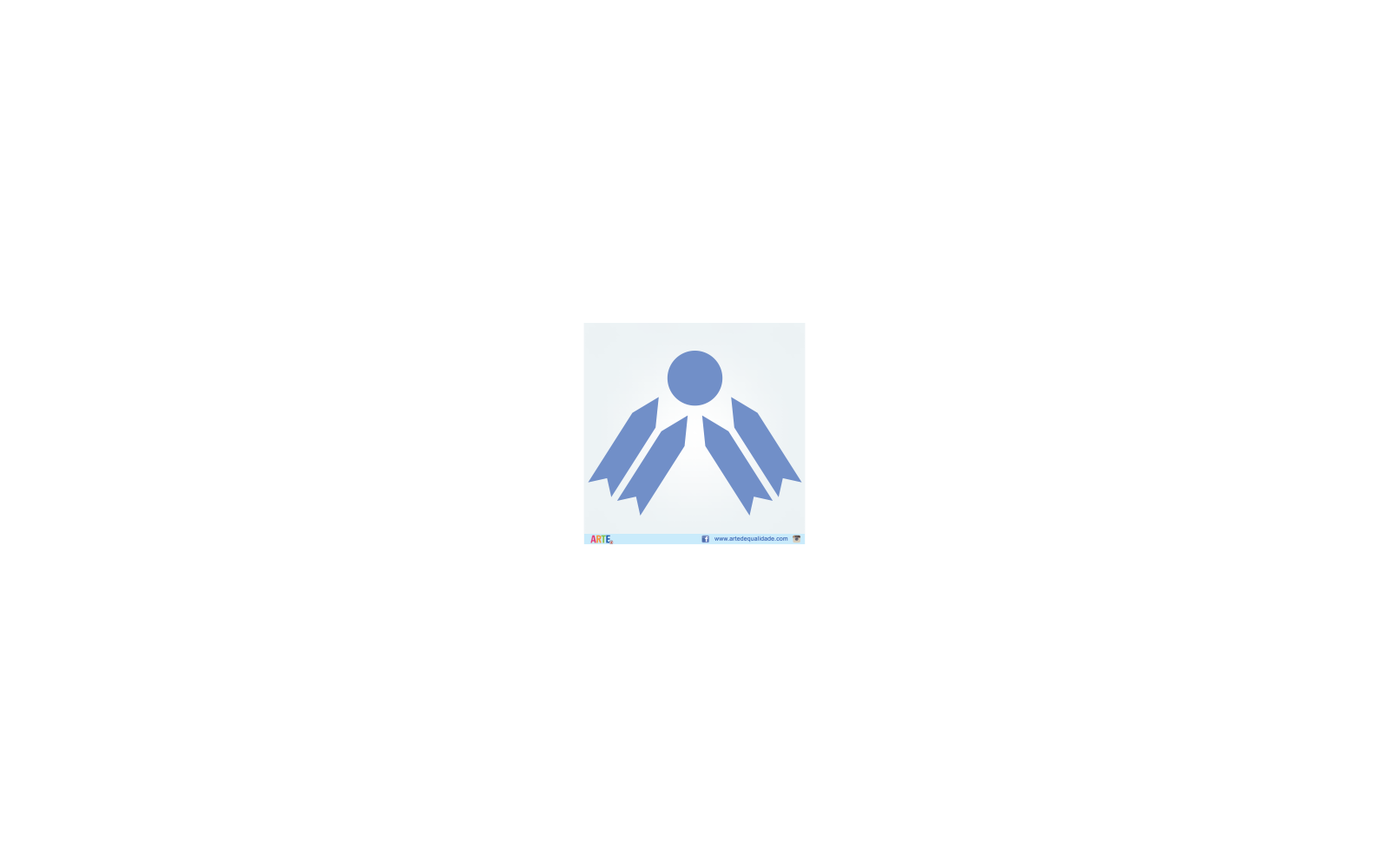 Blue Abstract Award Figure Logo