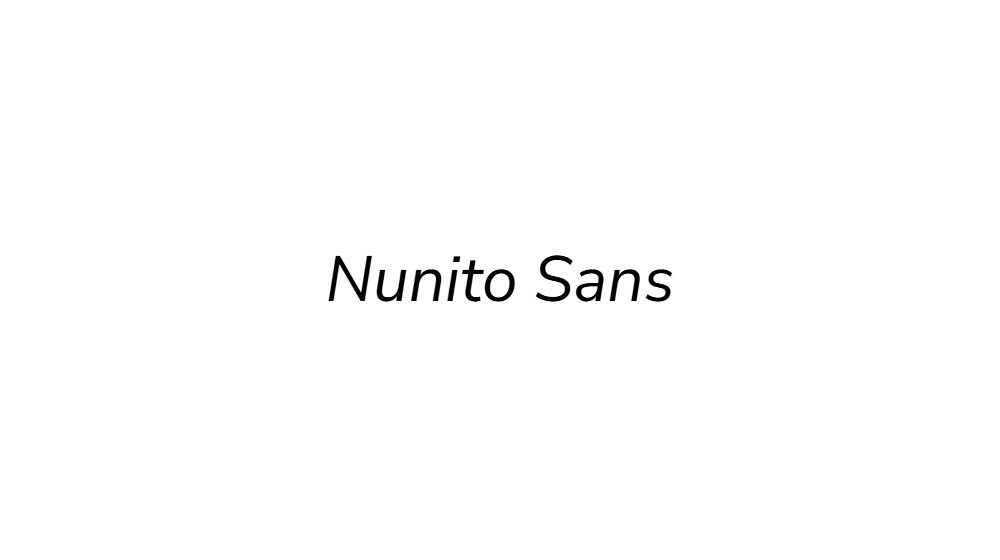Nunito Sans