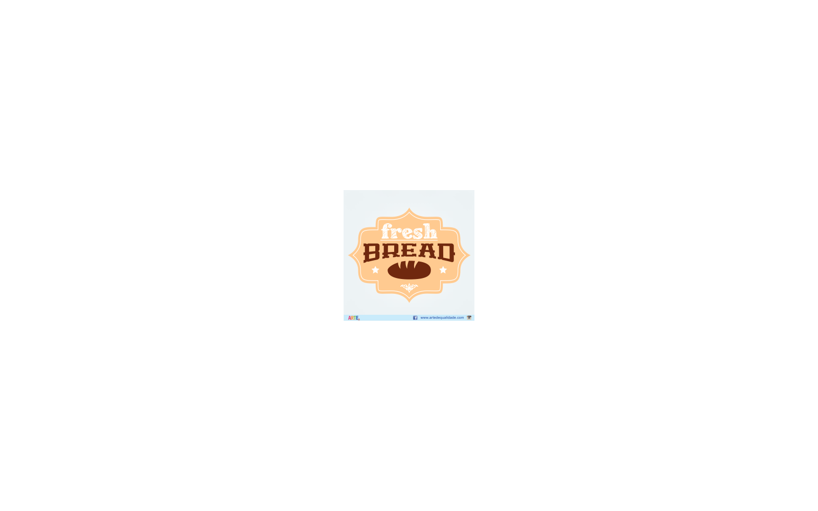 Fresh Bread Vintage Badge Logo