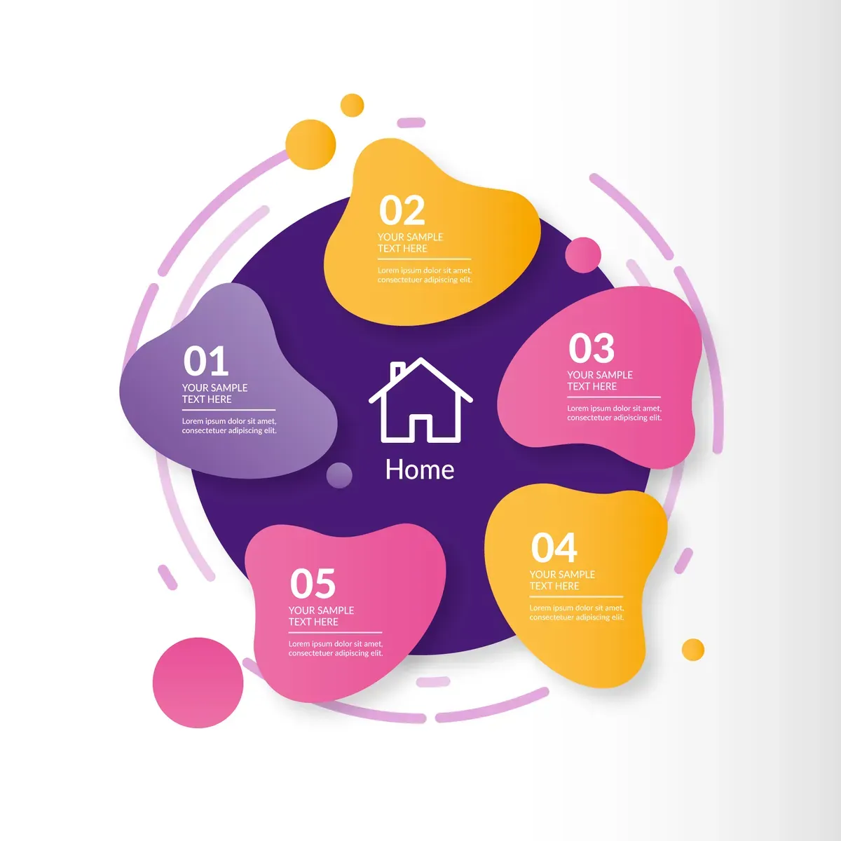 Gradient Abstract Infographic