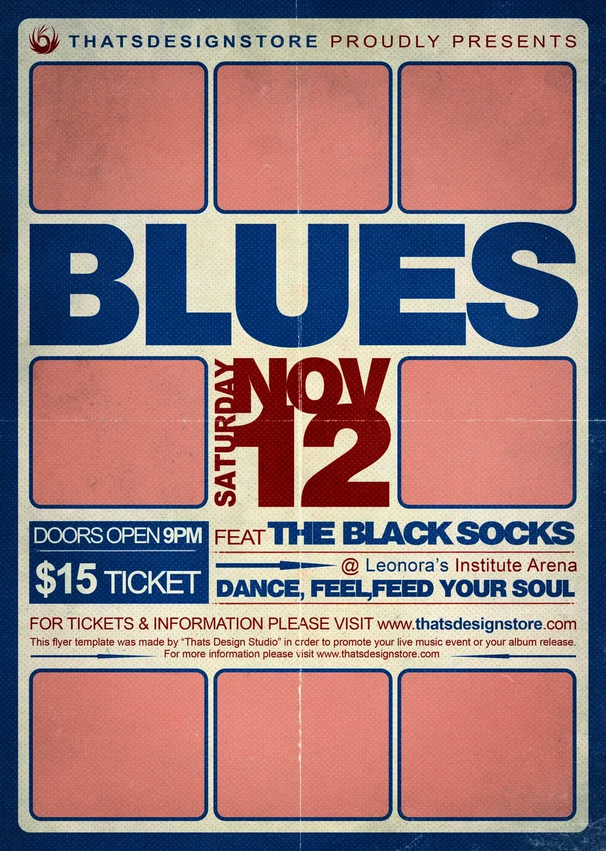 Blues Festival Flyer Template