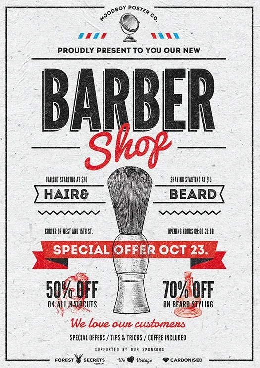 Barber Shop Flyer Poster