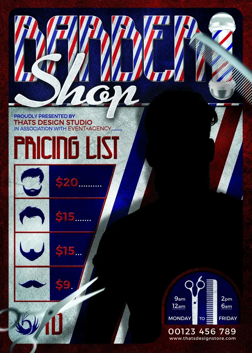 Barber Shop Flyer Template