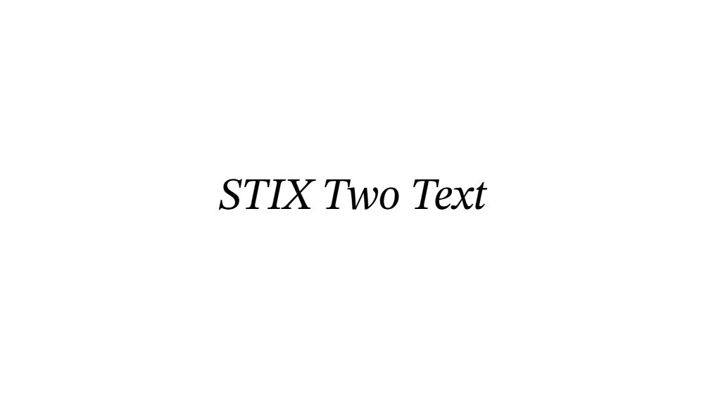 STIX Two Text