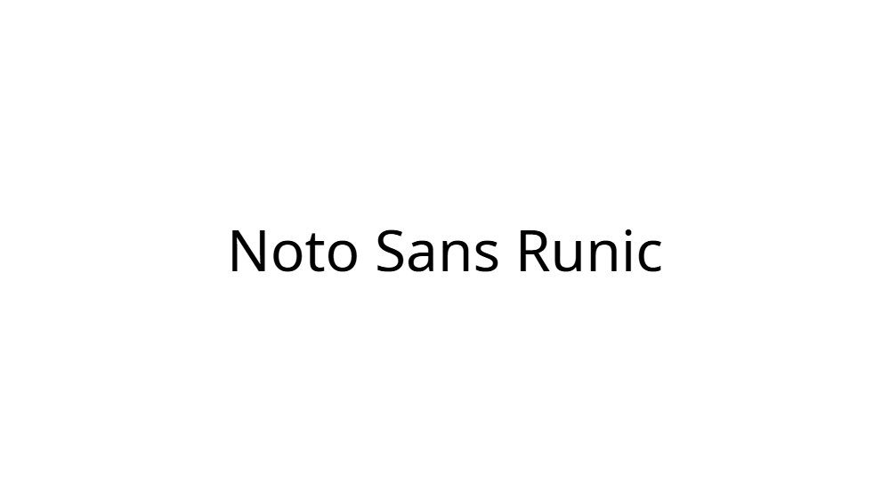 Noto Sans Runic