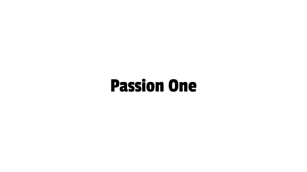 Passion One