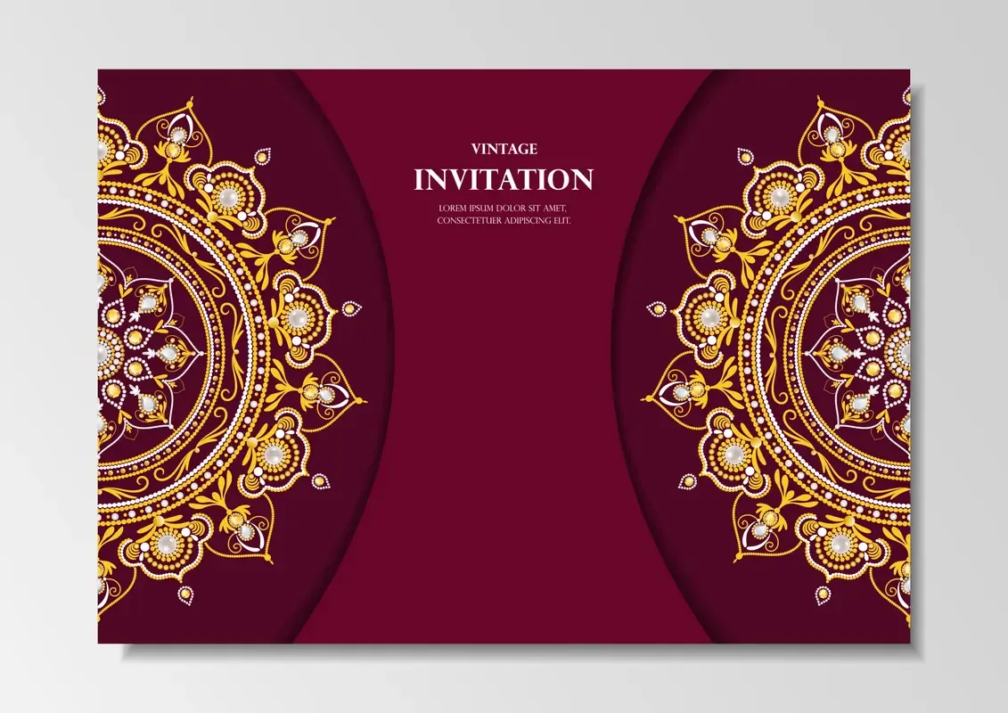Invitation Card Vintage Design