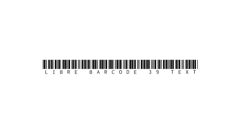 Libre Barcode 39 Text