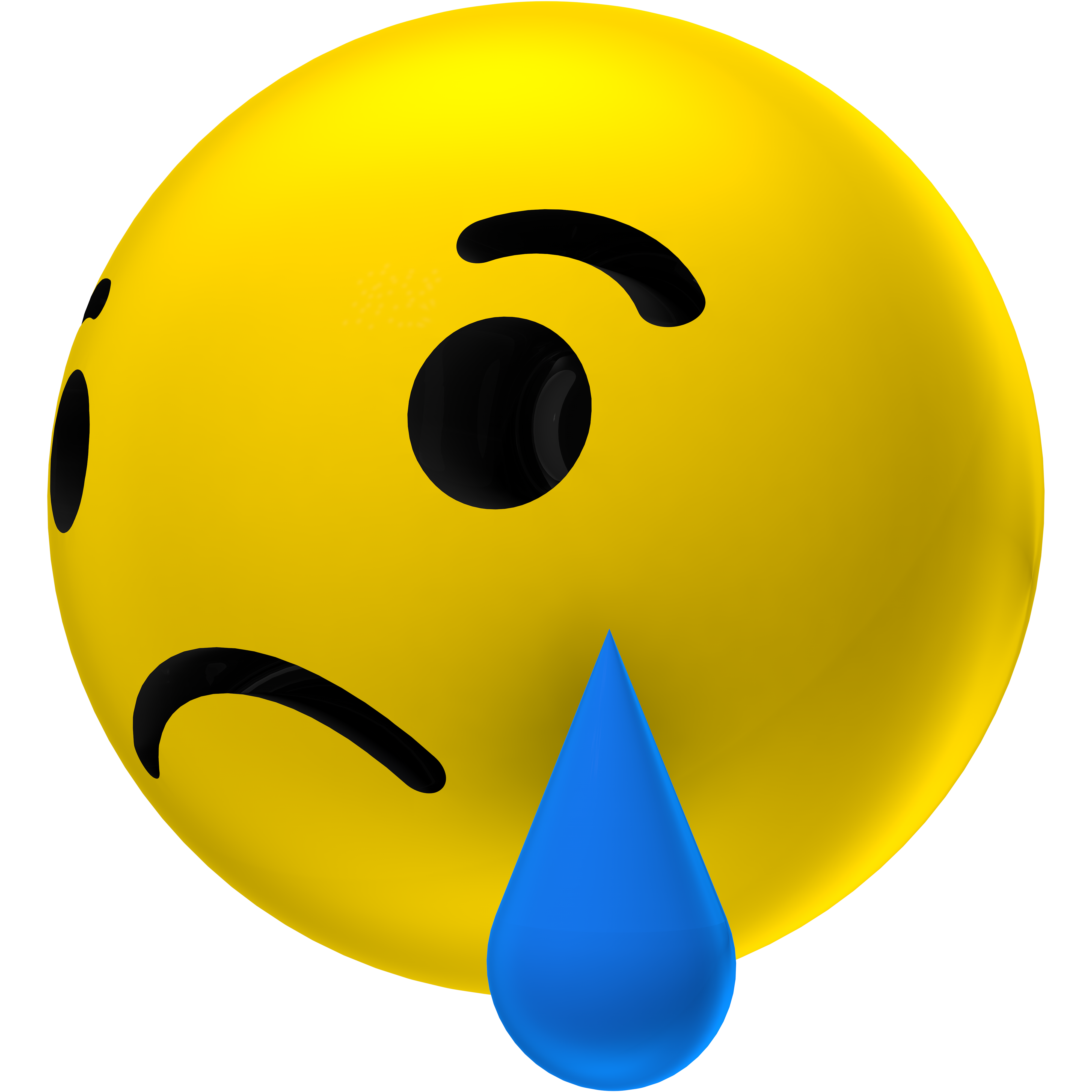 3D Sad 03 Reaction Icon